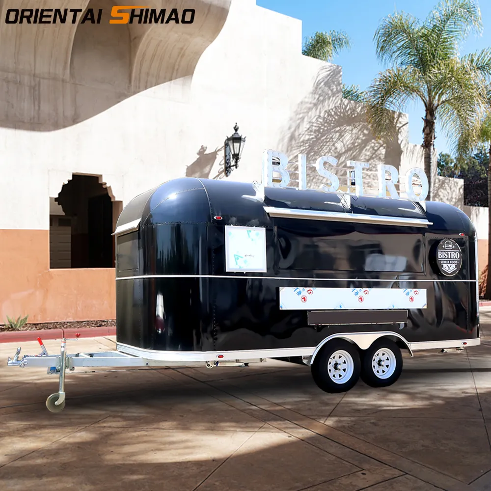 Orientální potravinový přívěs shimao black airstream