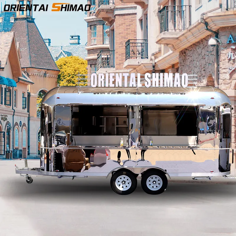 Oriental Shimao uvádí na trh malý jídelní vozík s osvětleným nápisem: Nová oslnivá hvězda mobilního stravování