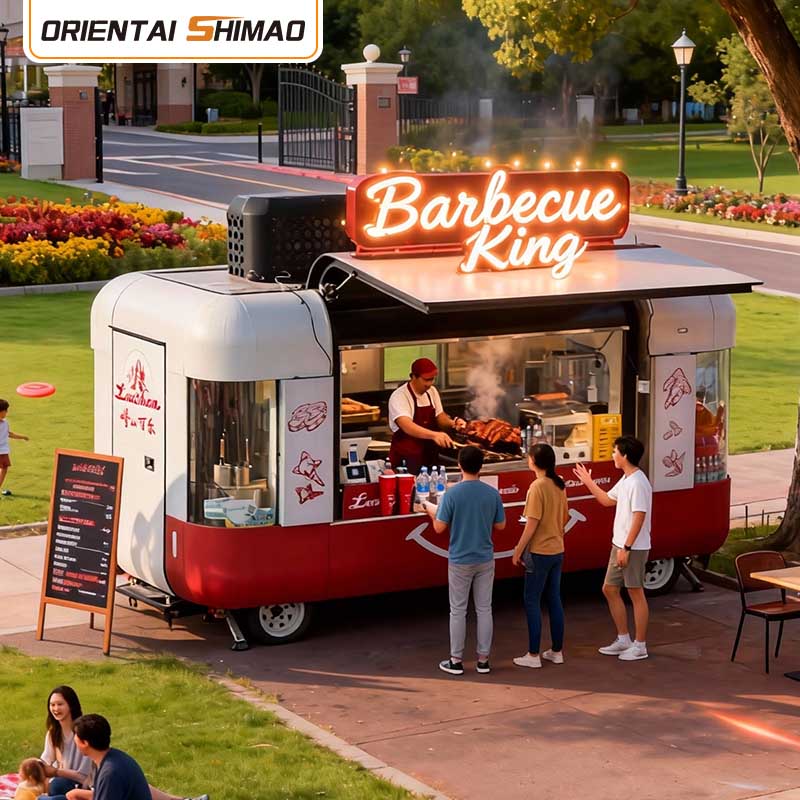 Vozík na dezerty Mobilní kuchyně Vozík na pouliční jídlo Catering Food Trailer Sweet Concept Food Truck