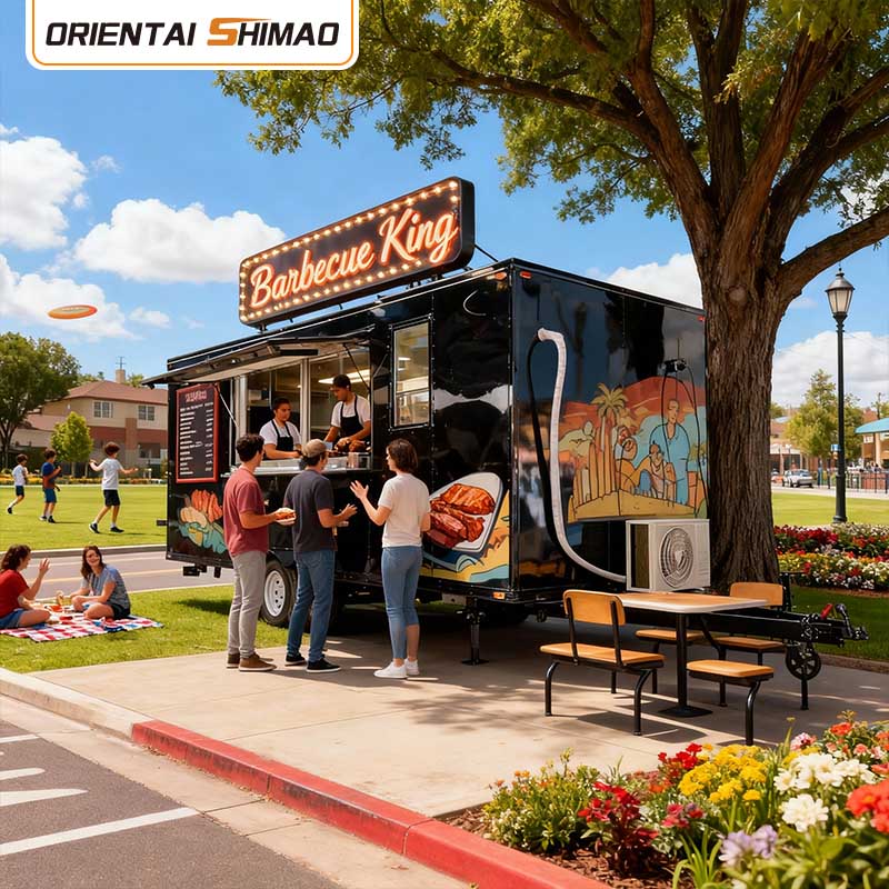 Vozík na jídlo Mobilní kuchyně Komerční Vybavení restaurací Catering Elektrický přívěs na jídlo Street Use Food Truck