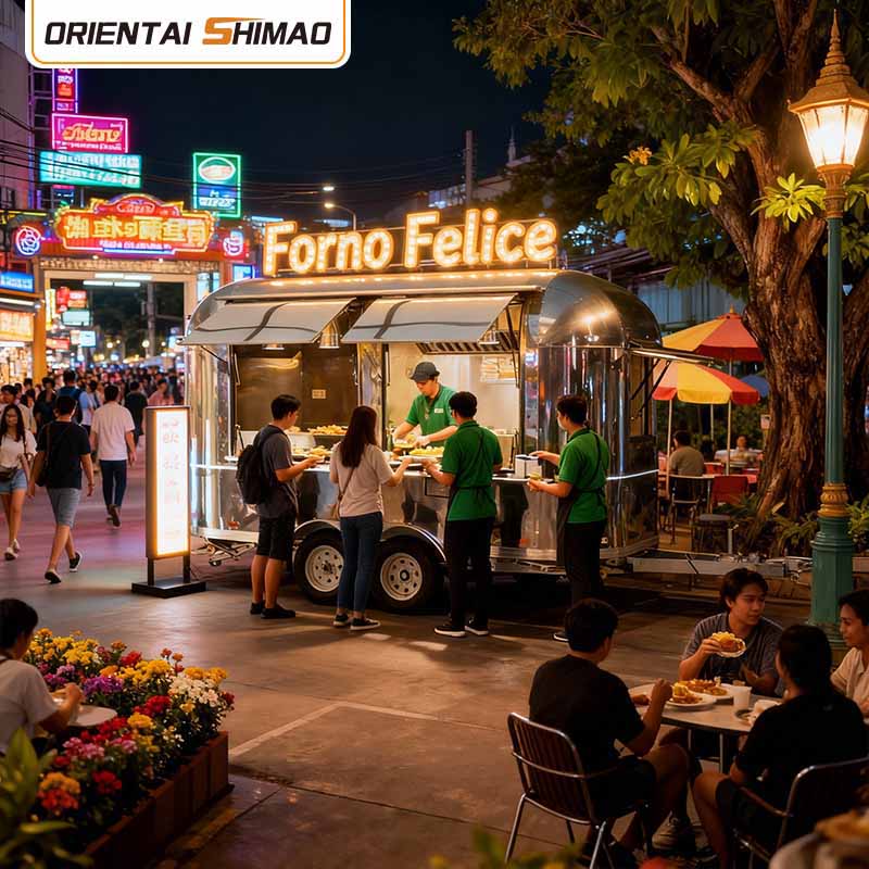 Mobilní prodejna Flower Truck Street Food Catering Food Trailer Food Truck
